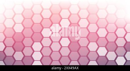 Purple Wallpaper, Background, Flyer or Cover Design for Your Business with Hexagonal Pattern on Abstract Blurred Texture - Base for Presentations, Pla Stock Vector