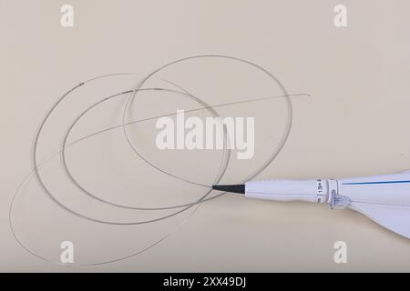 Rotational Atherectomy System Console, Coronary Atherectomy. The ROTAPRO Rotational Atherectomy system features an Advanced which is used to control m Stock Photo