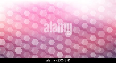 Purple Wallpaper, Background, Flyer or Cover Design for Your Business with Multi Layered Translucent Hexagonal Pattern on Abstract Blurred Texture - B Stock Vector