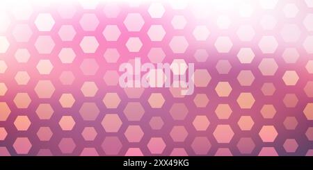 Purple Wallpaper, Background, Flyer or Cover Design for Your Business with Hexagonal Pattern on Abstract Blurred Texture - Base for Presentations, Pla Stock Vector