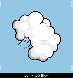 Cloud Icon - Text Speech Bubble Icon Stock Vector