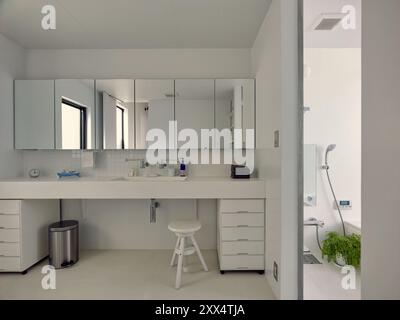 Bathroom in a japanese house in Tokyo, Japan Stock Photo
