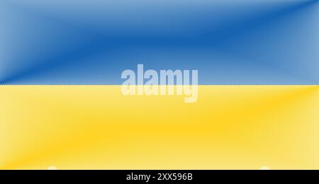 Ukraine Independence Day August 24. Scribble style Ukraine flag vector background. Poster, card, banner. Stock Vector