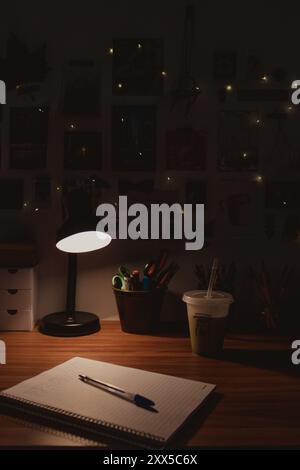 comfy home office environment Stock Photo