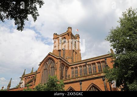 Historic Church of John the Baptist at Hill Street in Coventry Stock Photo