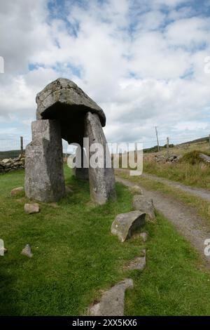 The Legananny Dolmen, County Down, Northern Ireland Stock Photo