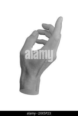 Hand gesture, sign, pointer, index finger indicating, showing isolated ...