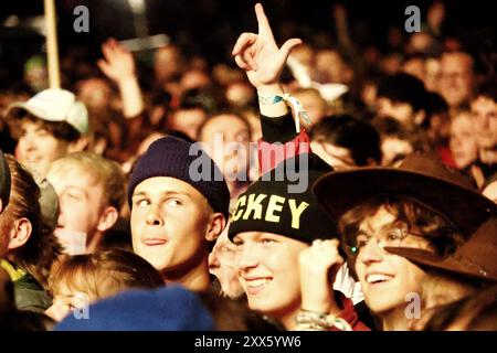 Green Man Festival, Brecon Beacons, Wales, UK. 17th Aug, 2024. Crowd at Green Man Festival. Credit: nidpor/Alamy Live News Stock Photo