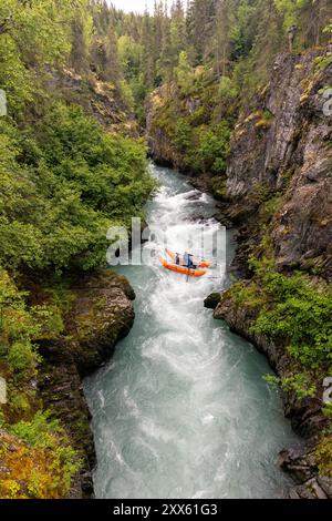 Whitewater rafting on Six Mile Creek - Chugach National Forest on the ...