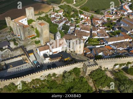 Obidos Castle view from above