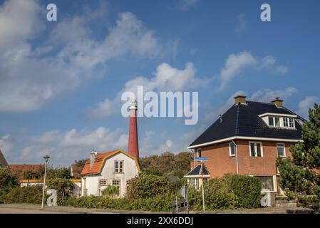 Den Helder, the Netherlands. September 2021. The lighthouse Lange Jaap in Huisduinen, Den Helder. Stock Photo