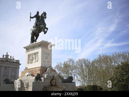 Palacio de Oriente called the Palacio Real (Royal Palace) in Madrid, Spain, Europe Stock Photo