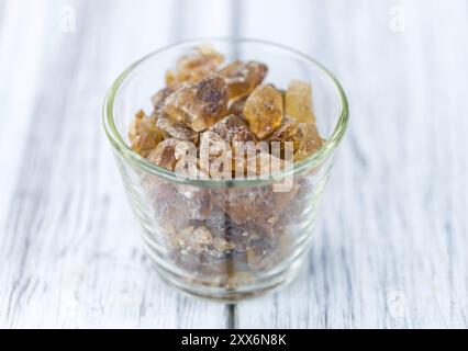 Brown Rock Candy (detailed close-up shot, selective focus) Stock Photo