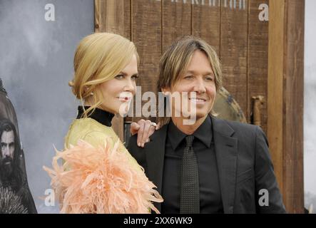 Nicole Kidman and Keith Urban at the Los Angeles premiere of 'The Northman' held at the TCL Chinese Theatre in Hollywood, USA on April 18, 2022 Stock Photo