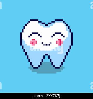 oral toothpaste game pixel art vector illustration Stock Vector Image ...