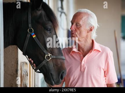 Norwegian Shipping Heir Jørgen Jahre Jr. devotes his life and fortune to horses. Stock Photo