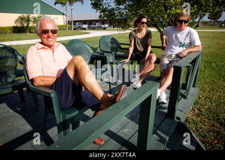 Norwegian Shipping Heir Jørgen Jahre Jr. devotes his life and fortune to horses. Stock Photo