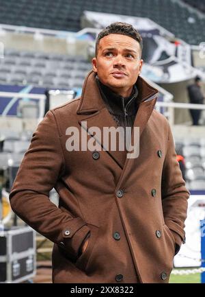 Newcastle, UK. 13th Dec, 2023. Jermaine Jenas arrives ahead of the Newcastle United FC v AC Milan UEFA Champions League Group F match at St.James' Park, Newcastle, United Kingdom on 13 December 2023 Credit: Every Second Media/Alamy Live News Stock Photo