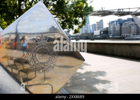 Millenium Bridge, London, UK. 23rd Aug 2024. UK Weather: a sunny and windy day in London. Credit: Matthew Chattle/Alamy Live News Stock Photo