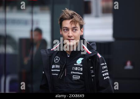 63 George Russell (Mercedes AMG Petronas Formula One Team, #63), NDL, Formel 1 Weltmeisterschaft, Dutch Grand Prix, Circuit Zandvoort, 23.08.2024 Foto: Eibner-Pressefoto/Annika Graf Stock Photo