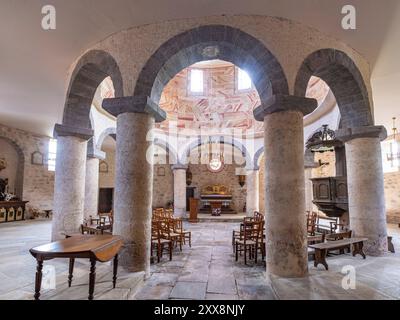 France, Correze, Saint Bonnet la Riviere, church rotunda inspired by the Holy Sepulchre Stock Photo