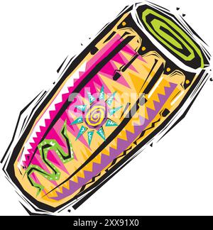 Classic musical concert instrument icons set of key accordion fiddle drum color doodle sketch vector isolated illustration Stock Vector