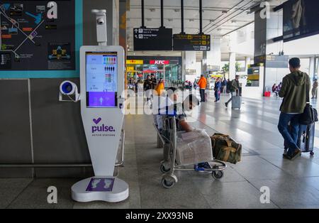 New Delhi, India - March 03, 2024: Pulse active station in the airport lounge. Health check Stock Photo