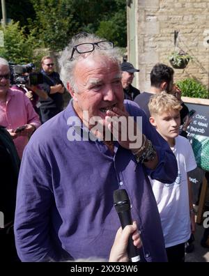 Jeremy Clarkson at the opening of his new pub, The Farmer's Dog, in ...