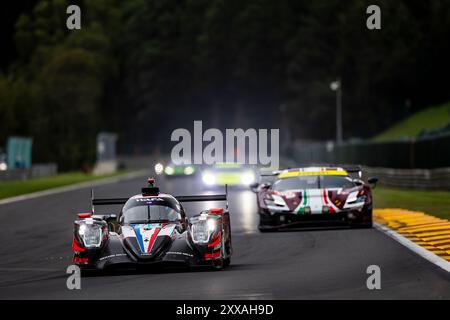 Francorchamps, Belgium, 23 August 2024,#83 AF Corse (Ita) - Oreca 07/Gibson (LMP2 Pro/Am) - François Perrodo (Fra) Matthieu Vaxiviere (Fra) Alessio Rovera (Ita) during round 4 of the 2024 Michelin Le Mans Cup at Circuit de Spa-Francorchamps (Belgium), on 23 August 2024 - Photo Kristof Vermeulen Photography - Credit Kristof Vermeulen/Alamy Live News Stock Photo