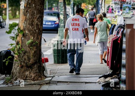 Cars in New York are yelding more ground to the bikers, as new bike paths are added. A new law now allow bikeriders to store their bikes at work during work hours. Stock Photo