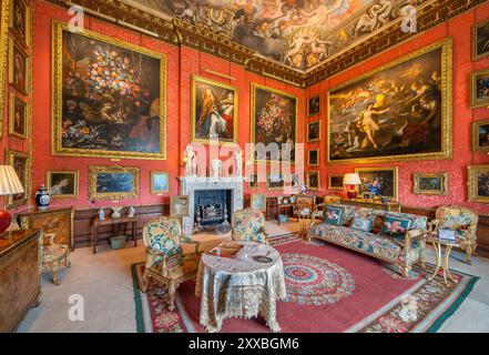 The Third George Room, Burghley House, near Stamford, Lincolnshire, England, UK Stock Photo