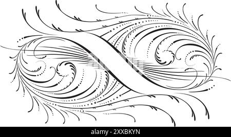 Valentine day blank space writing for text ribbon romantic love empty outline hearts text banner Stock Vector