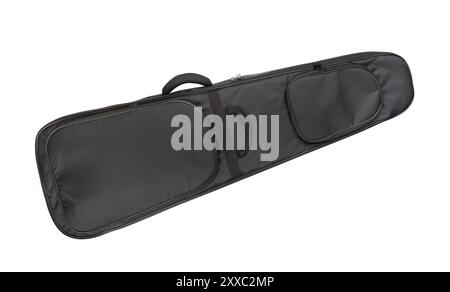 bass guitar bag case path isolated on white Stock Photo