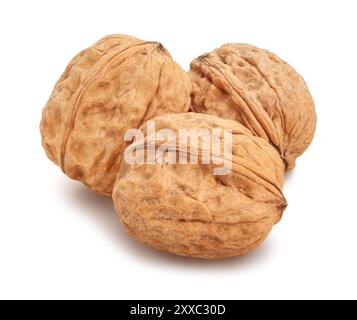 walnuts path isolated on white Stock Photo