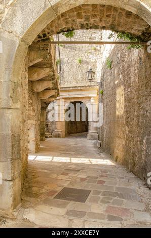 Gurdić Gate entrance, Kotor Old Town, Kotor Bay, Montenegro. Stock Photo