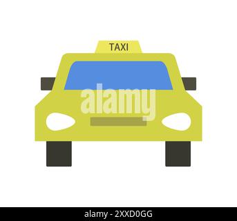 Taxi icon illustrated in vector on white background Stock Photo