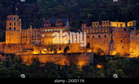 Heidelberg Castle in the evening Stock Photo