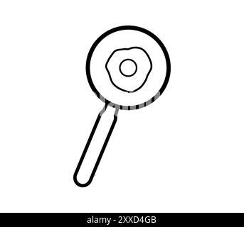 no fried food icon on white background. no fried food sign. flat style ...