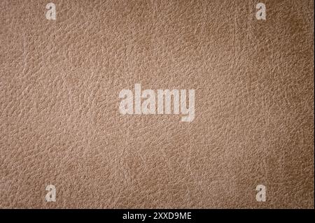 Textured background surface of leather upholstery furniture close-up. burlap brown color fabric structure Stock Photo