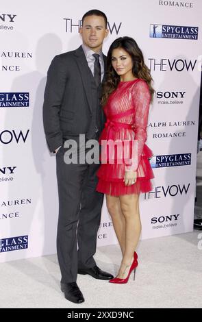 Channing Tatum and Jenna Dewan at the Los Angeles premiere of 'The Vow' held at the Grauman's Chinese Theatre in Hollywood on February 6, 2012. Credit Stock Photo