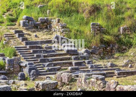 Sparta, Greece Ancient ruins remains in Peloponnese Stock Photo