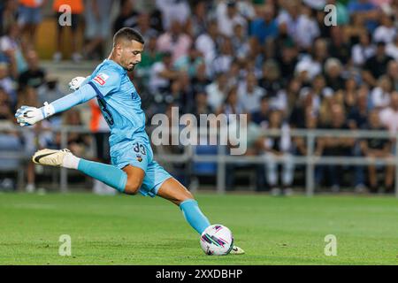 Faro, Portugal. 23rd Aug, 2024. Ricardo Velho (SC Farense) seen in action during Liga Portugal game between teams of SC Farense and Sporting CP at Estadio Algarve. Final Score : SC Farense 0-5 Sorting CP Credit: SOPA Images Limited/Alamy Live News Stock Photo