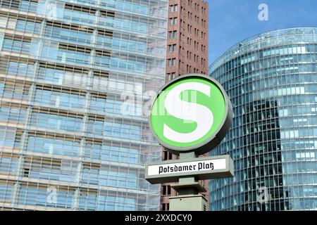 Station at Potsdamer Platz in Berlin Stock Photo