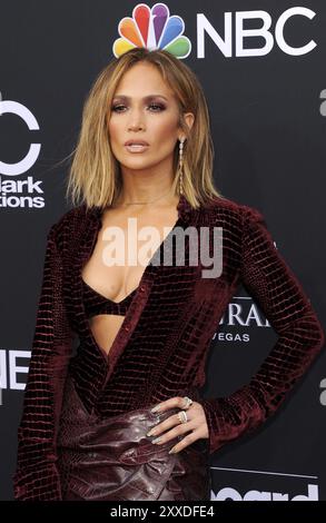 Jennifer Lopez at the 2018 Billboard Music Awards held at the MGM Grand Garden Arena in Las Vegas, USA on May 20, 2018 Stock Photo