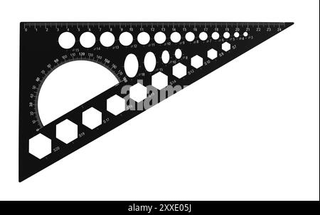 Science and education - Multi-functional triangular ruler-stencil ruler ...