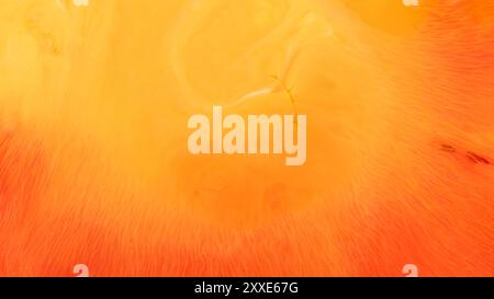 soft orange colors, abstract composition. Acrylic texture with marble pattern Stock Photo