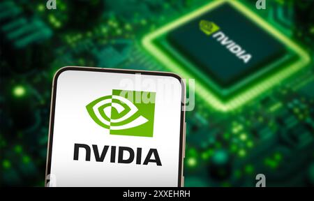 Nvidia logo, Technology, Logo Stock Photo - Alamy