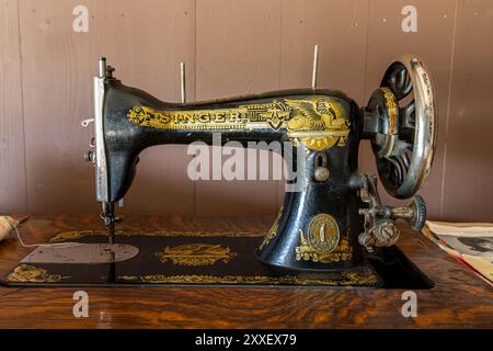 Singer Sewing Stock Photo