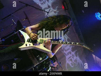 Beermageddon Festival, Stoke Prior United Kingdom. 24 Aug 2024. Blaspheme Performs at Beermageddon Festival, Stoke Prior, United Kingdom. Copyright Will Tudor/Alamy Live News Stock Photo