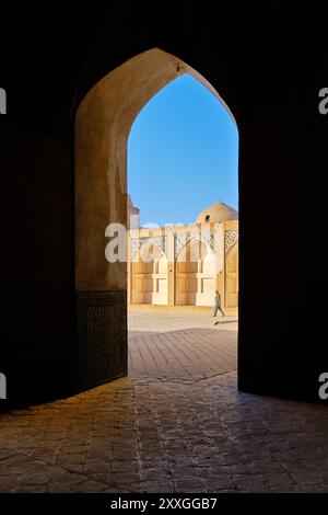 KAshan, Iran, 07.01.2023: Agha Bozorg Mosque in Kashan, Iran Stock Photo